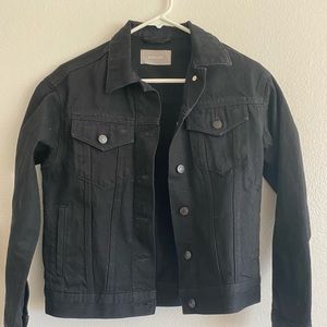 Like New Everlane Black Denim Jacket